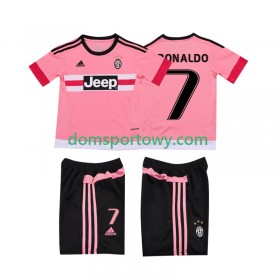 Koszulka Juventus Cristiano RONALDO 7 2015 2016 Retro Dziecięcy Wyjazdowe Koszulki Piłkarskie Krótki Rękaw